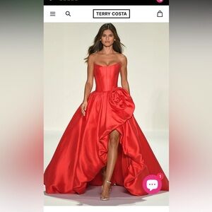 Elegant Red Sherri Hill gown